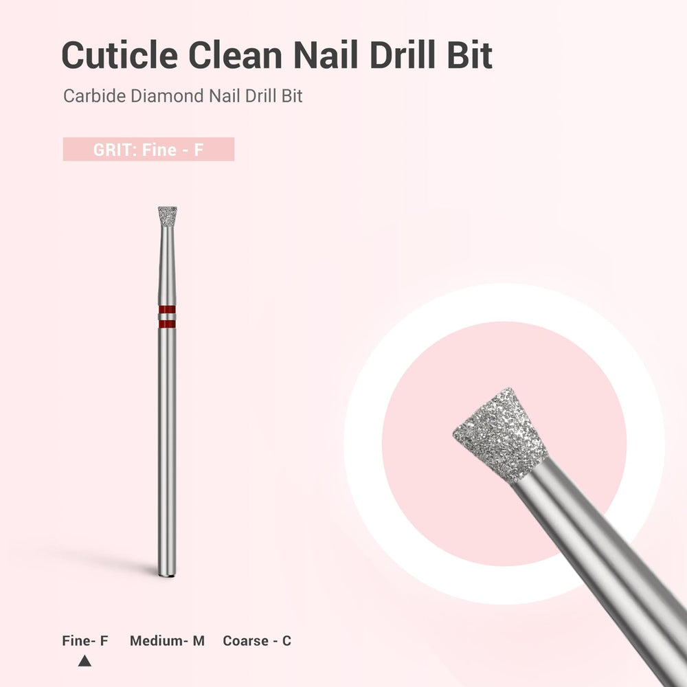 MelodySusie cuticle cleaner bit features two-way rotation for smooth operation.