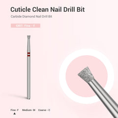 MelodySusie cuticle cleaner bit features two-way rotation for smooth operation.