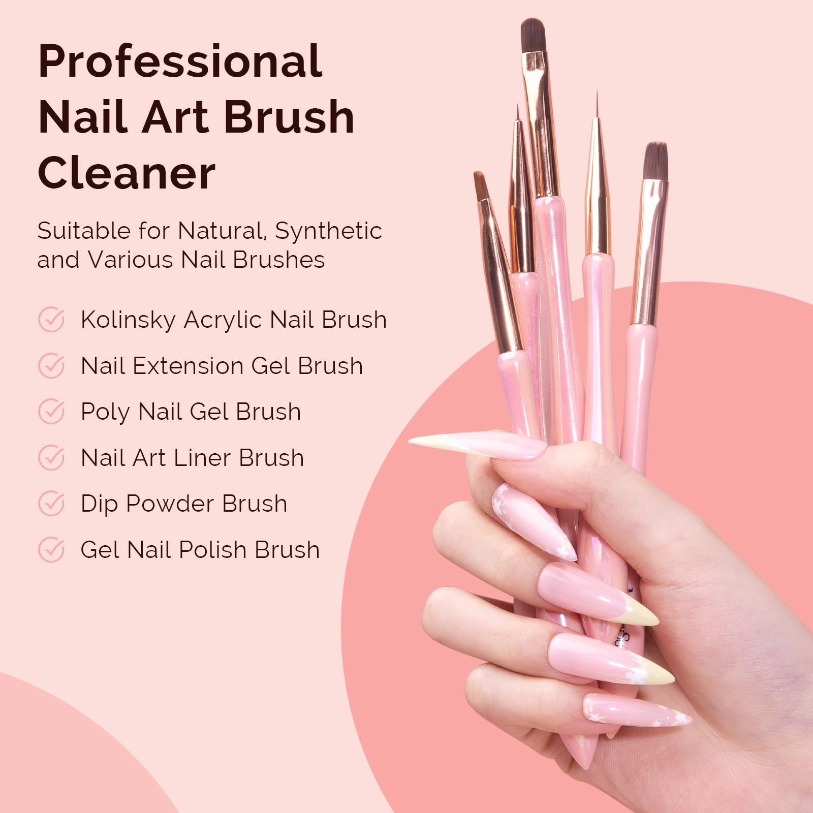 MelodySusie dispensing dropper enables precise, mess-free application during brush cleaning