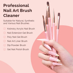 MelodySusie dispensing dropper enables precise, mess-free application during brush cleaning