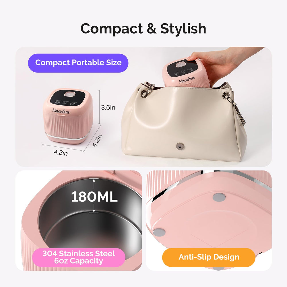 MelodySusie DL-160 jewelry cleaning capability for rings and necklaces