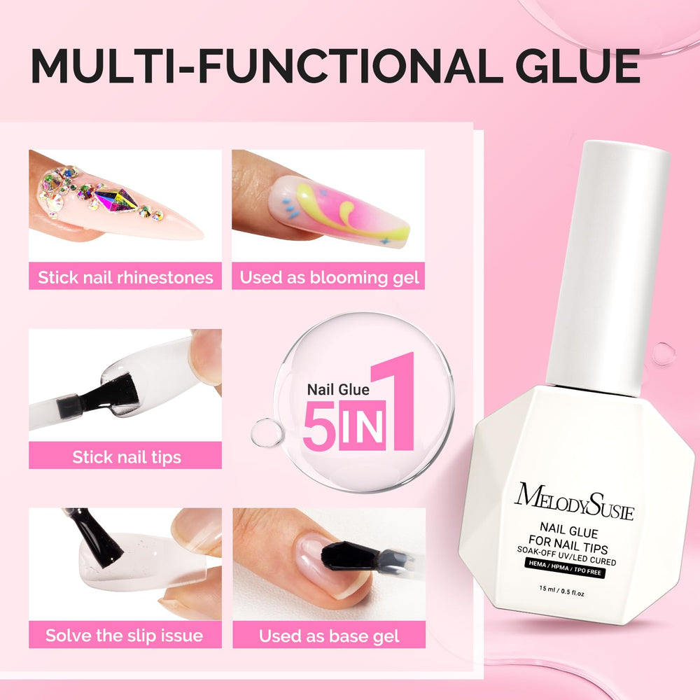 MelodySusie gel de floración para gradiente suave facilita diseños elegantes.