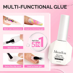 MelodySusie gel de floración para gradiente suave facilita diseños elegantes.