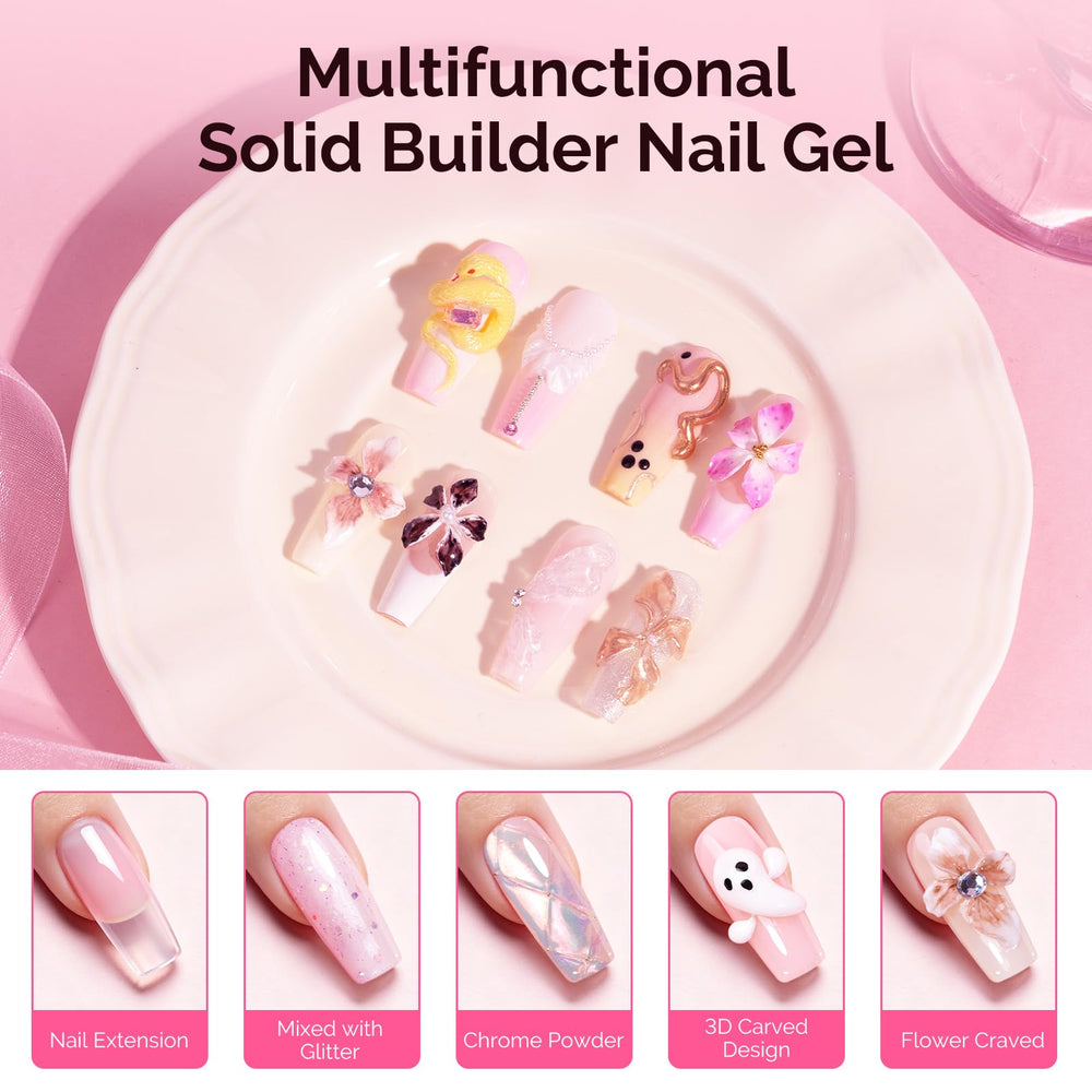 MelodySusie gel para curado UV/LED, compatible con lámpara