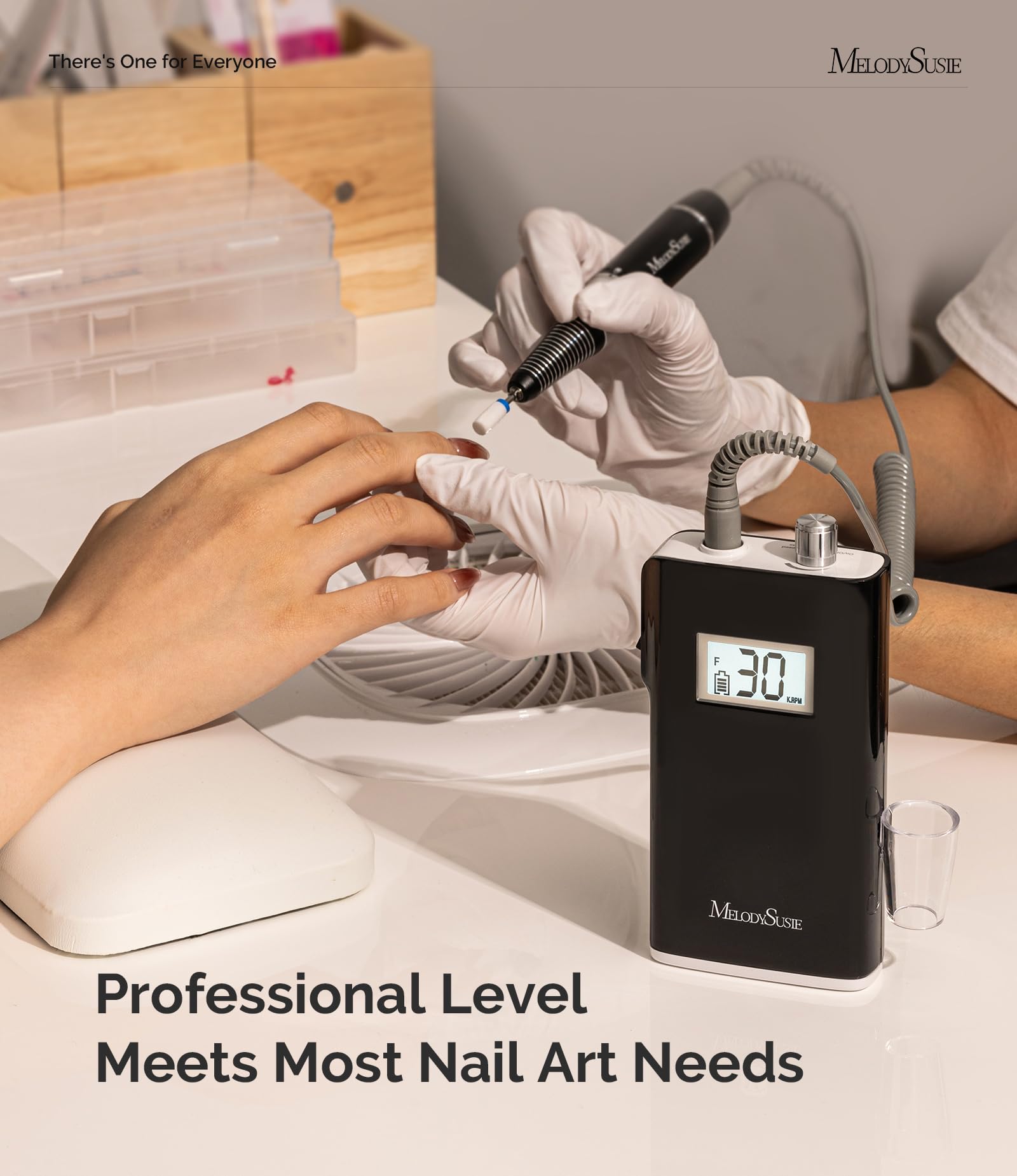 Lightweight aluminum handpiece from MelodySusie designed to reduce fatigue