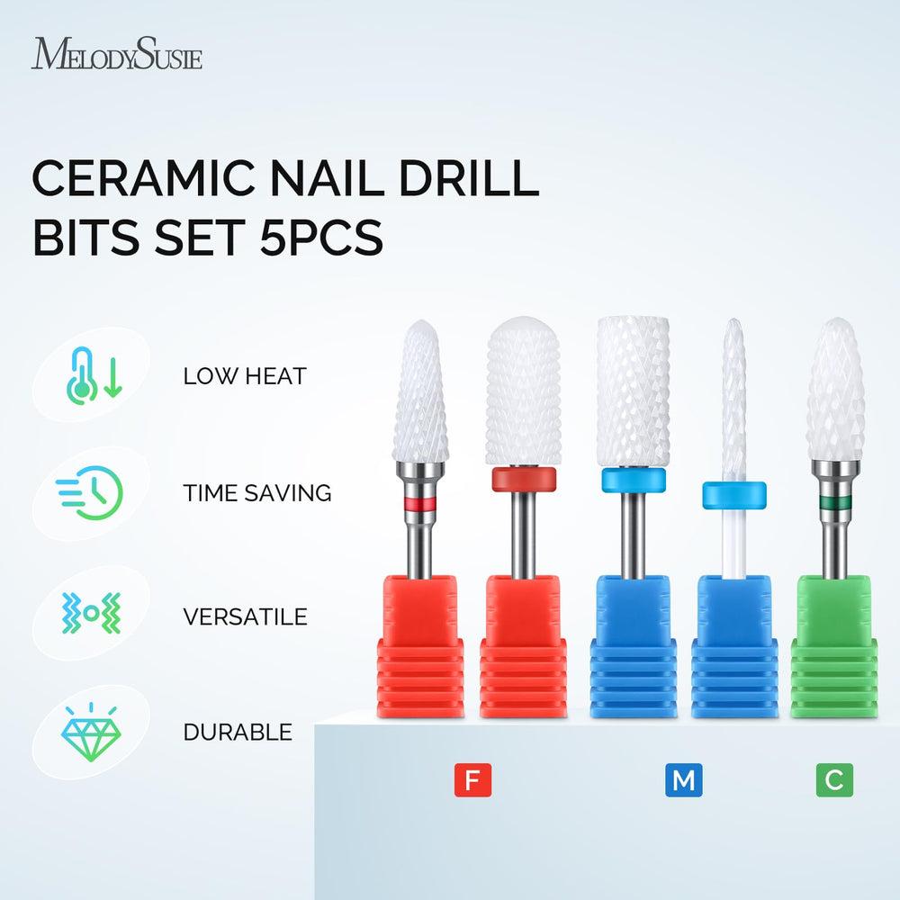 MelodySusie ceramic medium barrel bit for smoothing surfaces quickly.