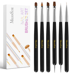 MelodySusie nail art brushes set case for easy storage and travel use.