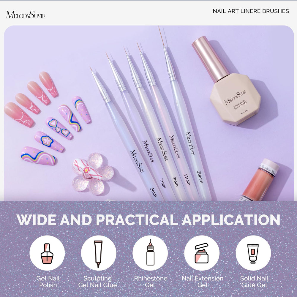 MelodySusie 11mm liner brush for broader detailing.