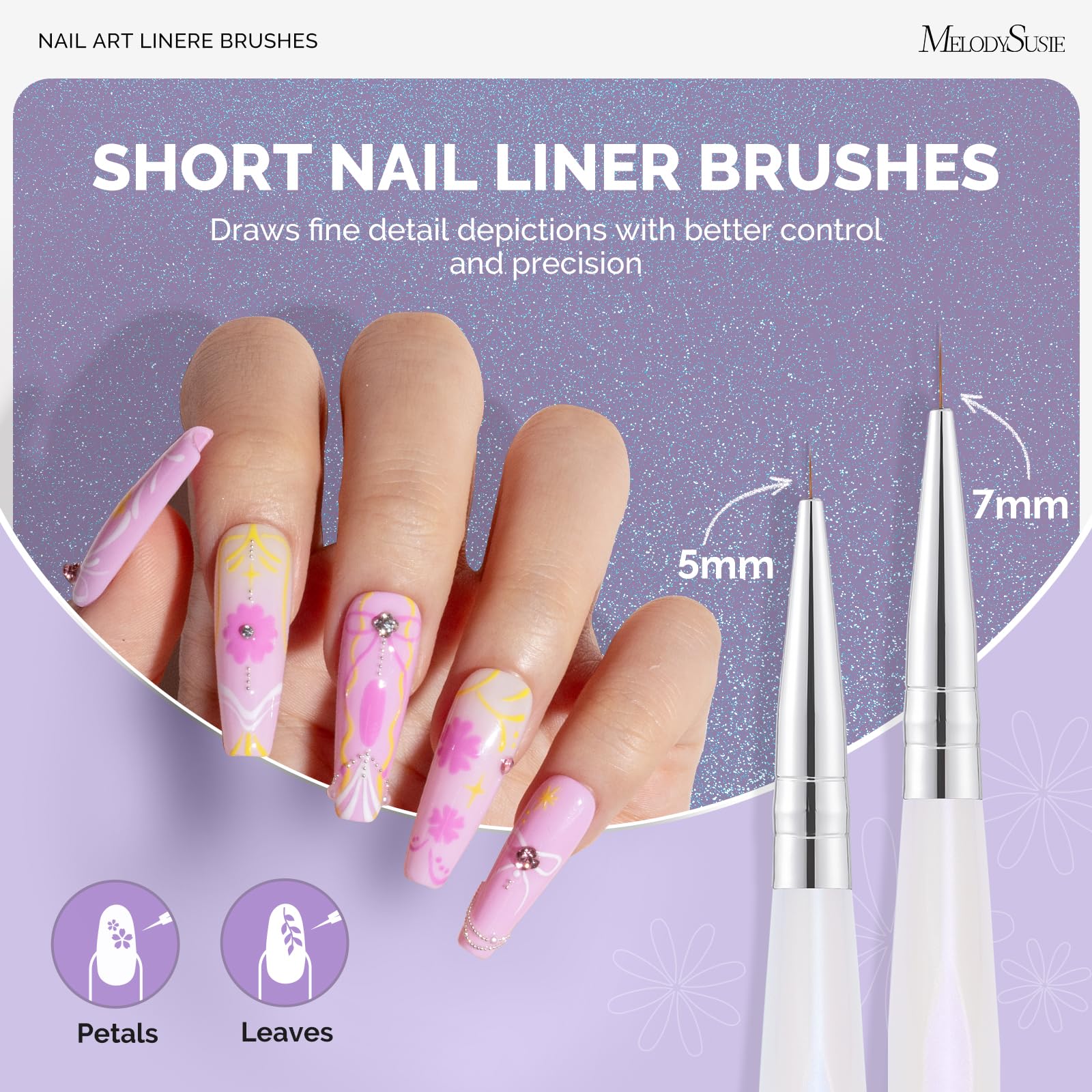 MelodySusie 5mm liner brush for ultra-fine lines.