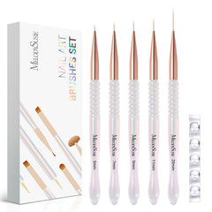 MelodySusie nail art liner brush 5mm for ultra-fine precision on tips.