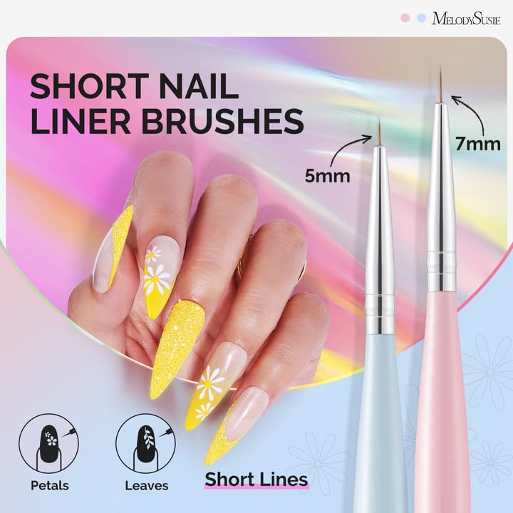 MelodySusie 9mm liner brush ideal for precise small artwork and florals.