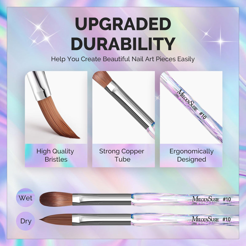 MelodySusie nail brush handle design emphasizing comfort and control