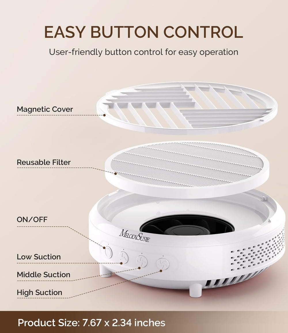 Easy filter cleaning with magnetic cover supports quick setup and less downtime.