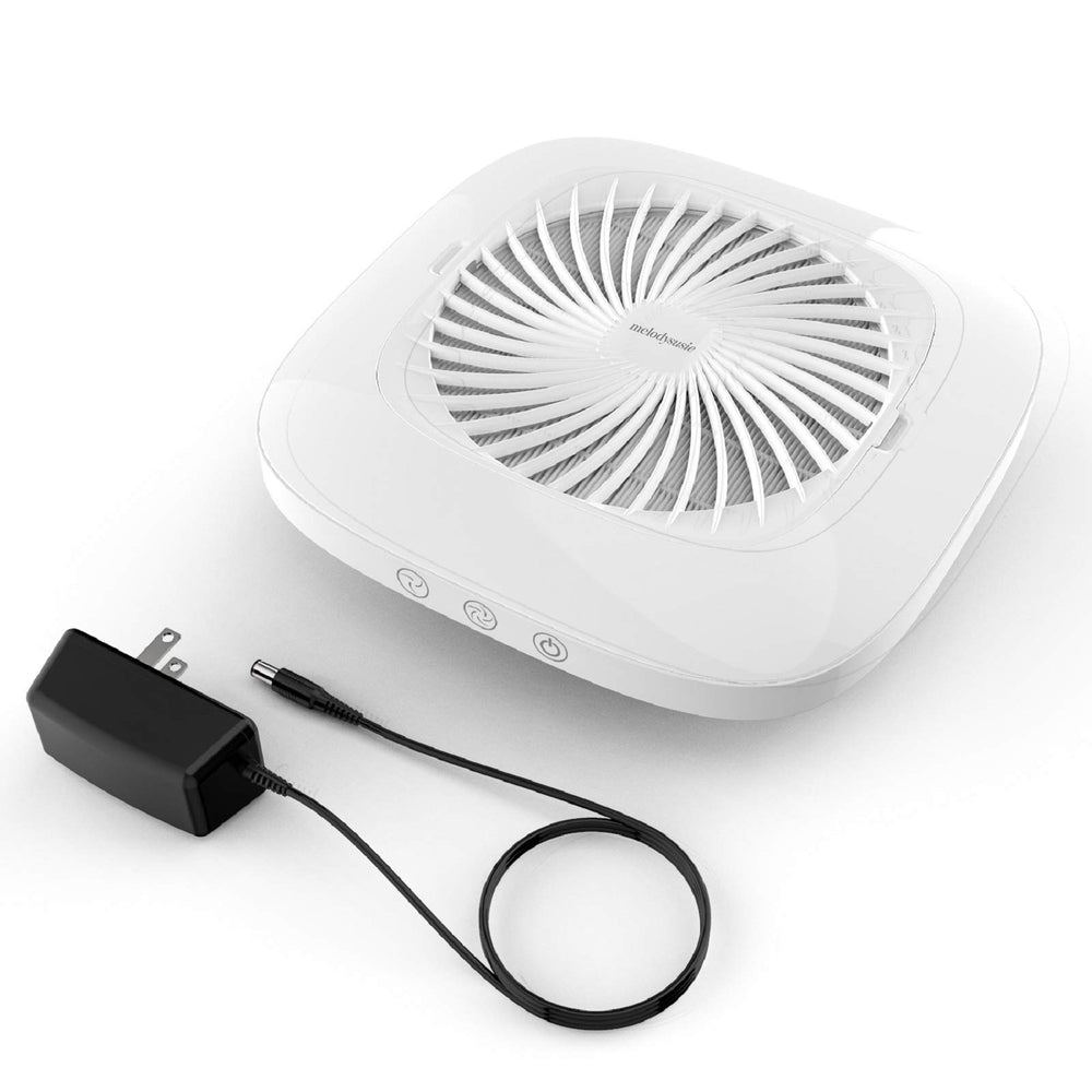 MelodySusie nail dust collector non-slip pad keeps the unit stable.