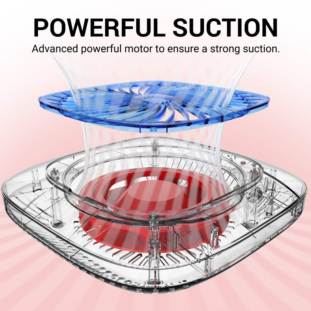 MelodySusie nail dust collector side vent demonstrates efficient heat dissipation during long sessions.