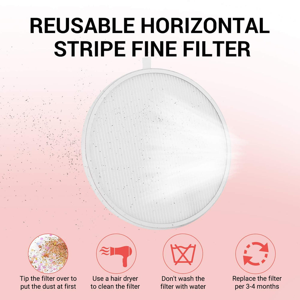MelodySusie nail dust collector suction-modes illustrate LOW and HIGH options for control.