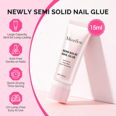 MelodySusie nail glue quick-dry 10 seconds highlights fast DIY manicures.