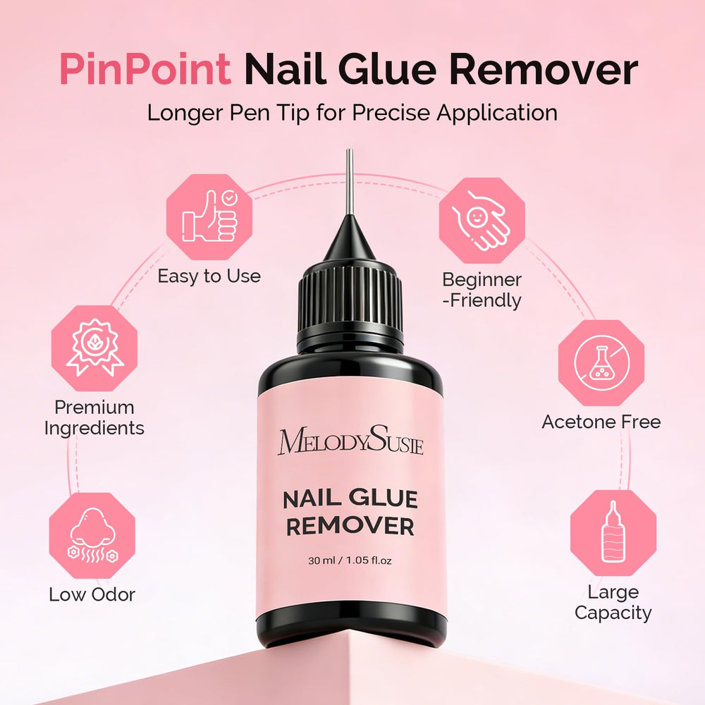 MelodySusie non-acetone remover with moisturizing oils protects nails