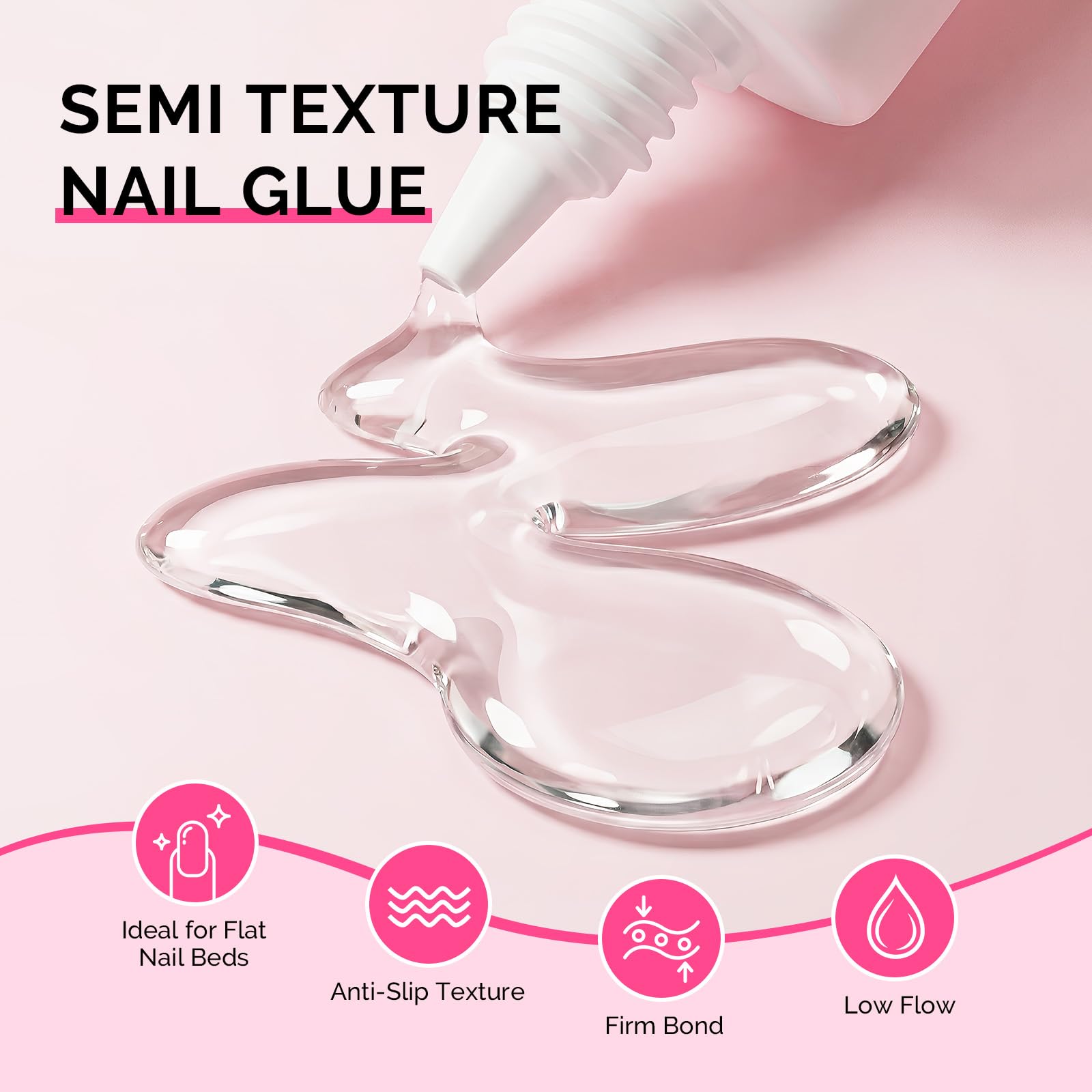 MelodySusie nail glue waterproof after set minimizes water exposure.