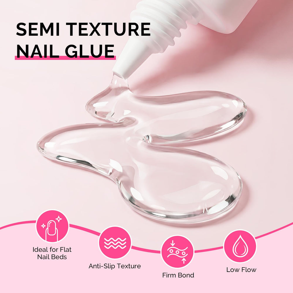 MelodySusie nail glue waterproof after set minimizes water exposure.
