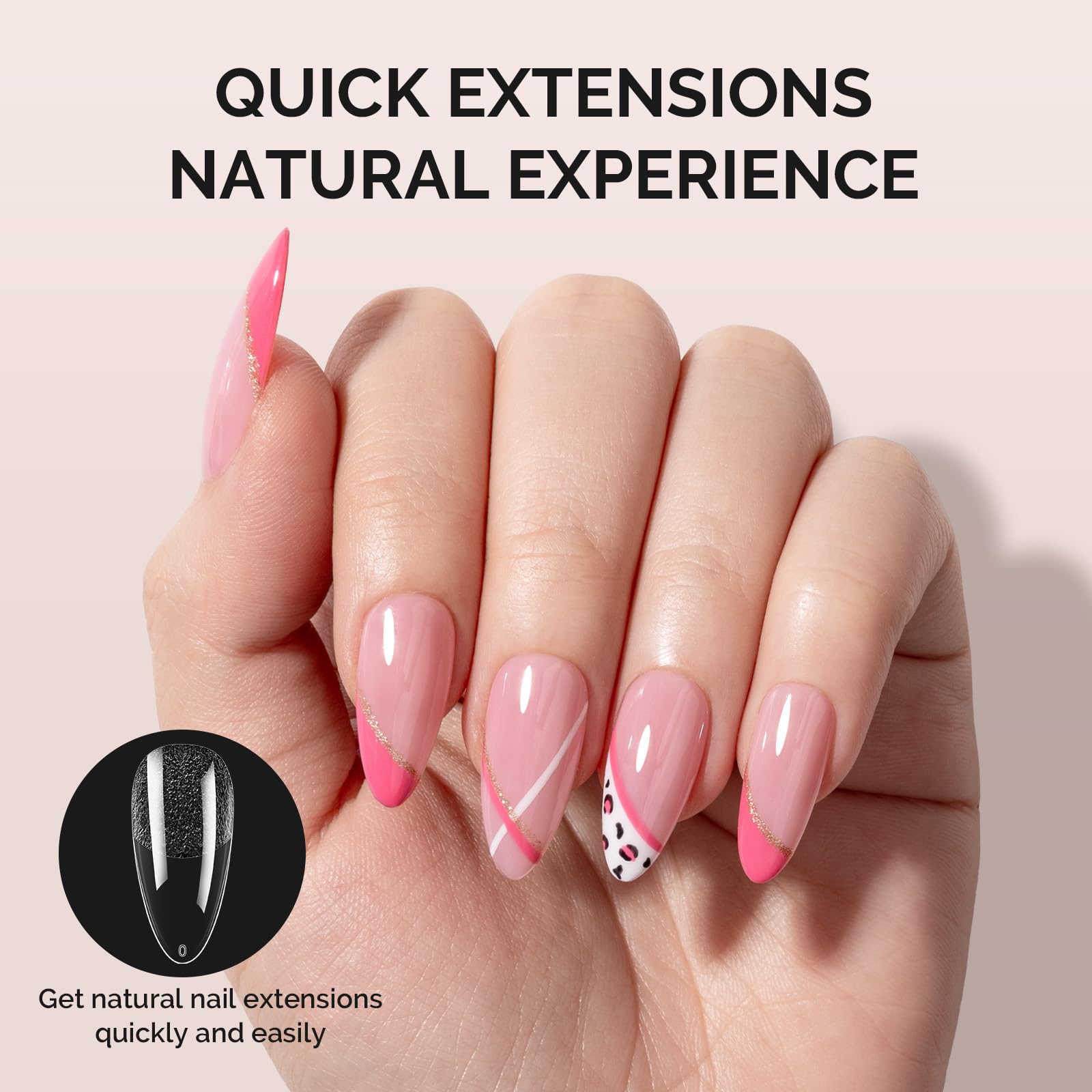 MelodySusie nail tips half-matte finish enhances adhesion for smooth DIY applications