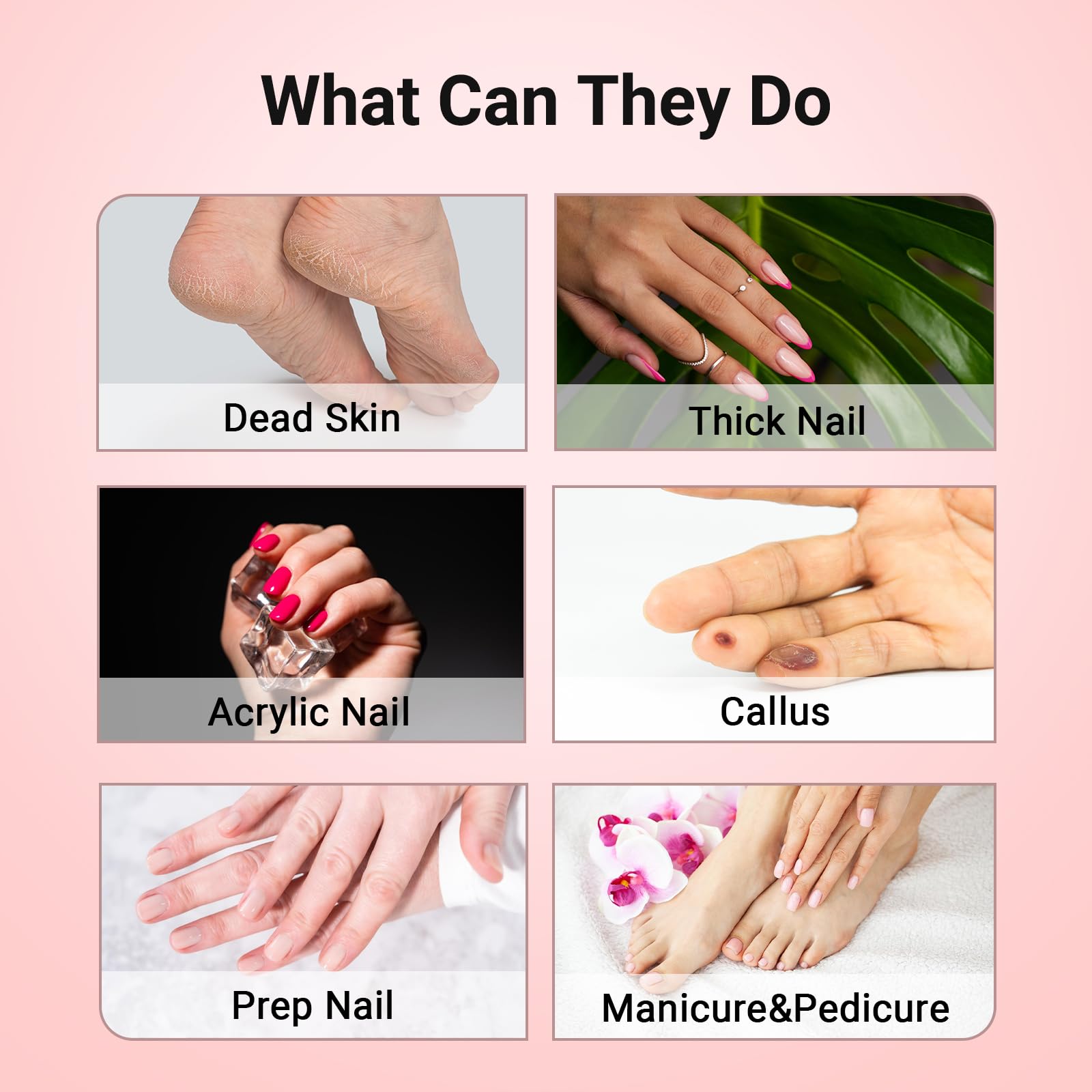 MelodySusie bands suitable for natural and artificial nails during shaping and polishing