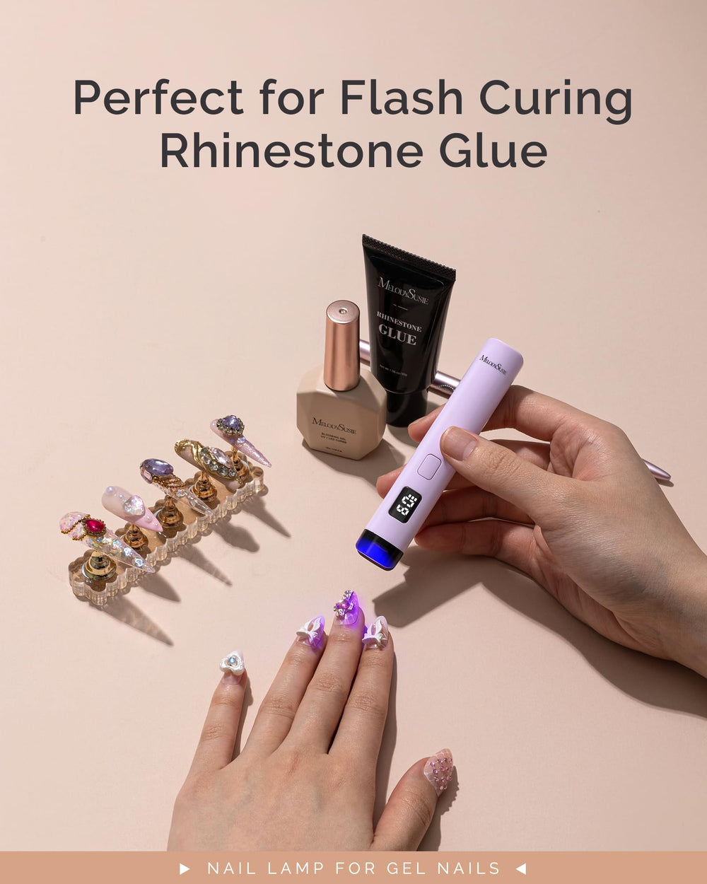 Gel compatibility: MelodySusie P-ART01R works with OPI, CND, and Canni