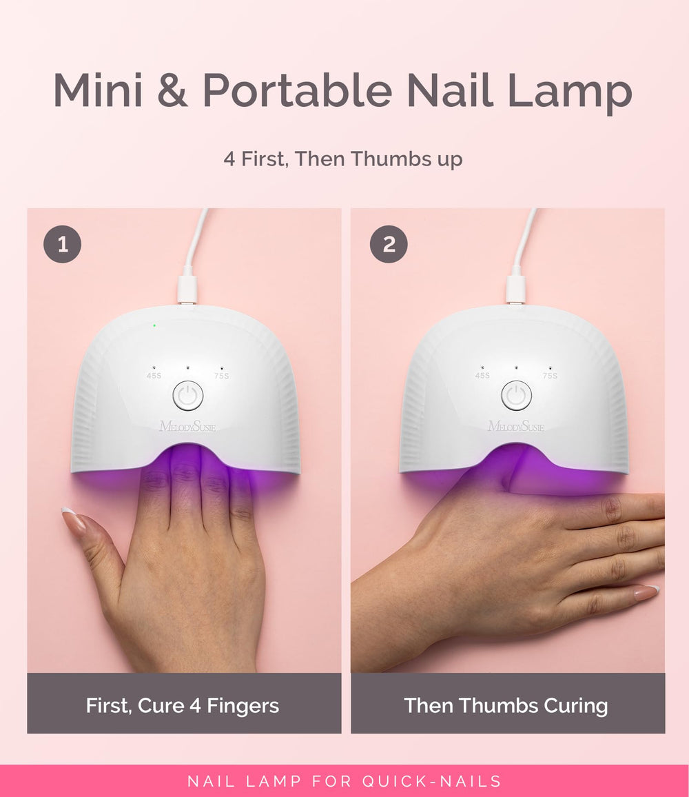 MelodySusie P-Art06F compact design highlights portability for nails.