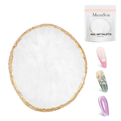 MelodySusie paleta de uñas en resina con amplia superficie para mezclar colores con precisión.