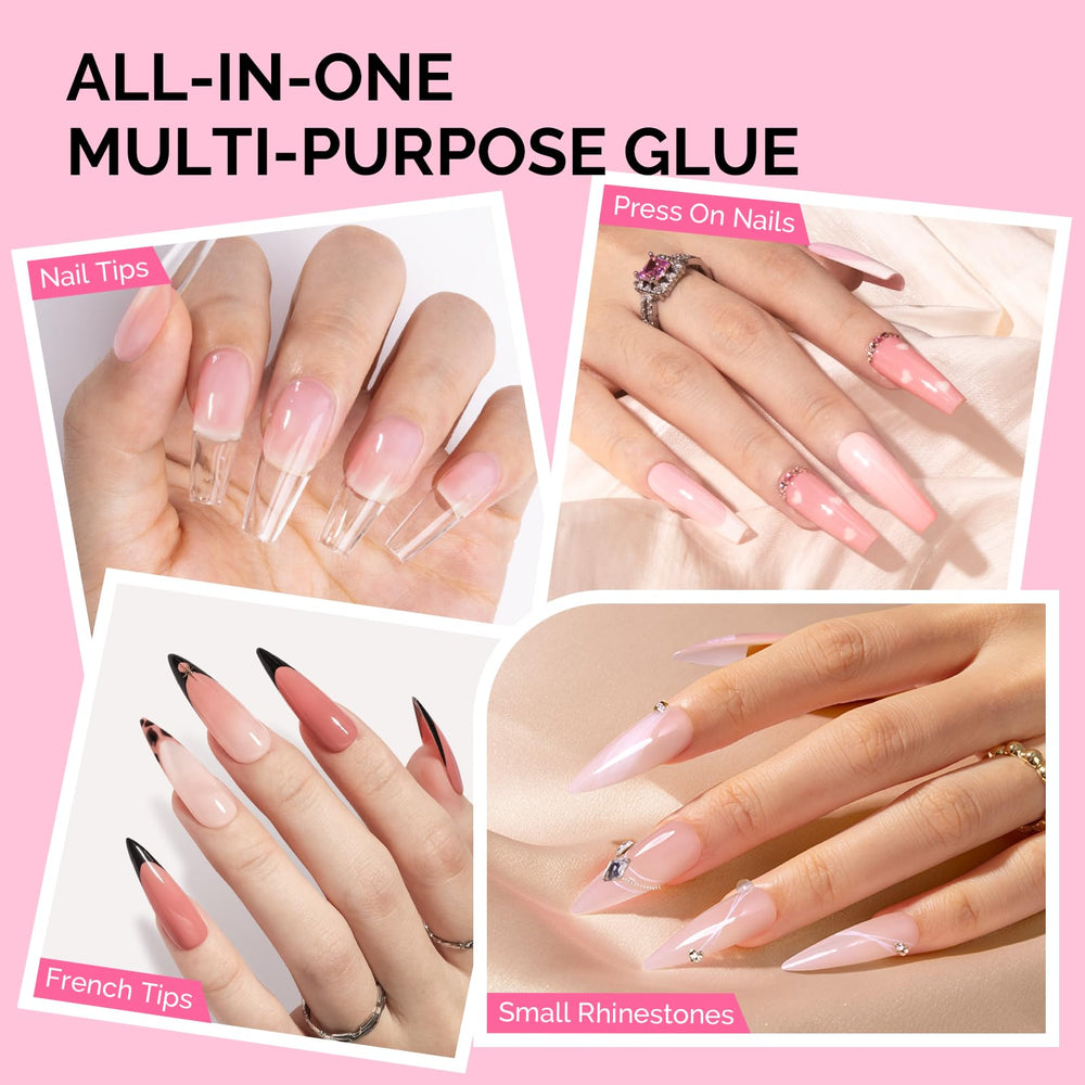 MelodySusie compatible con uñas postizas y decoraciones como cristales