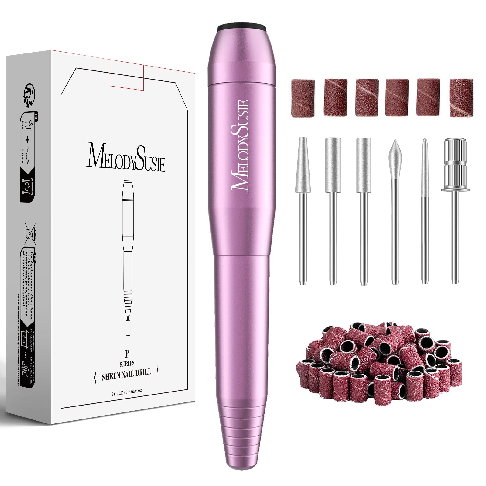 MelodySusie pen-shaped portable USB nail drill for precise at-home nail care.