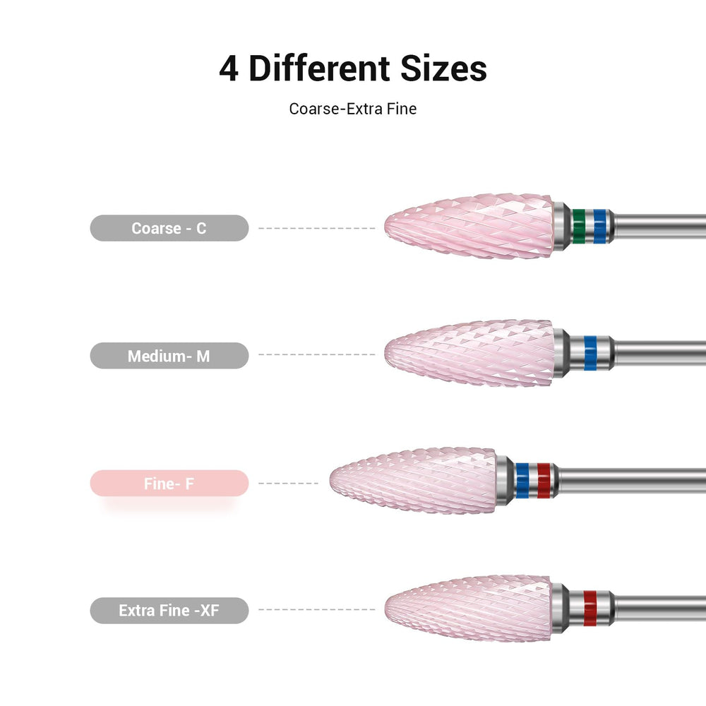 MelodySusie pink fine grit ceramic bit for smooth polishing