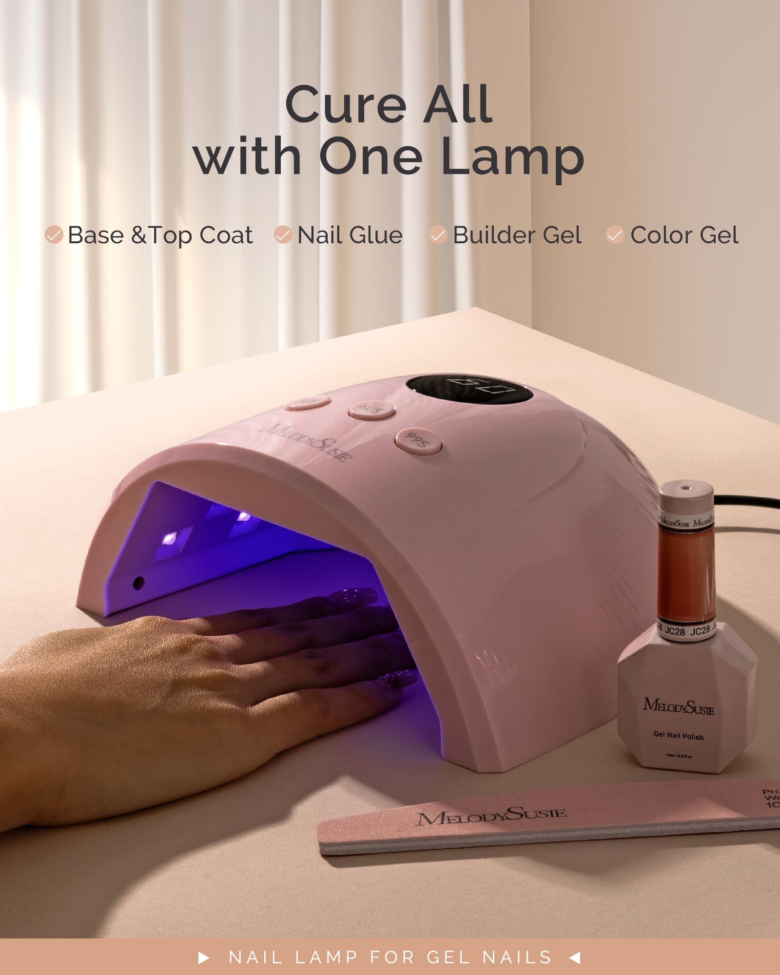 MelodySusie P-Plus30F with lid open for easy manicures at home.