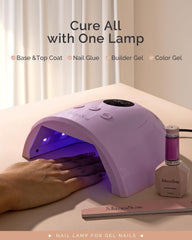 MelodySusie Plus30F nail lamp back view showing ventilation for heat dissipation