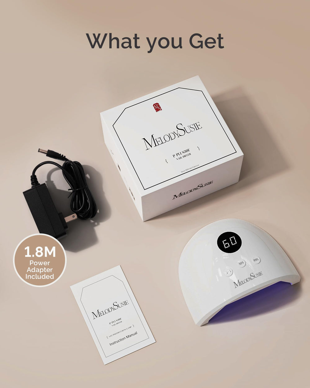 MelodySusie Plus30F nail lamp ventilation holes reducing heat buildup during use