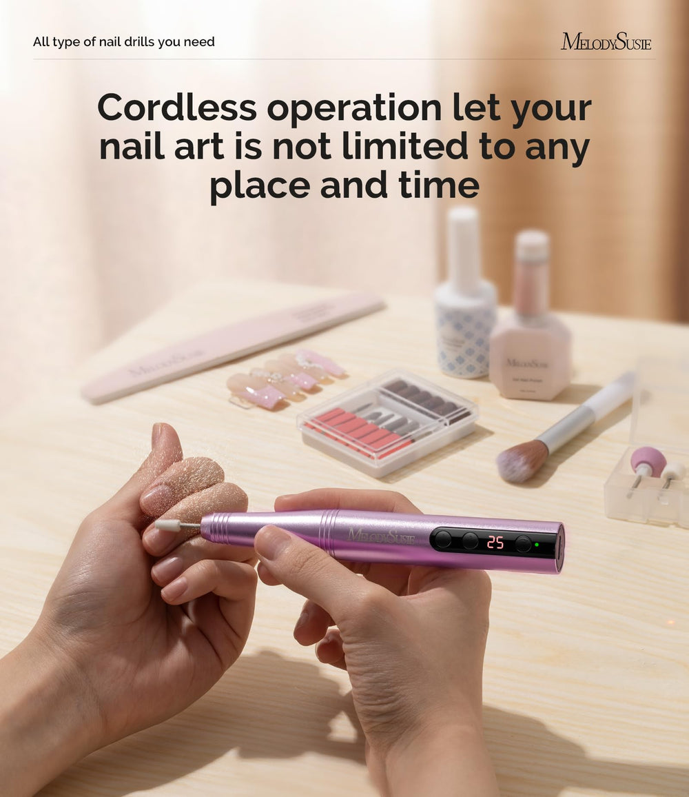 MelodySusie nail drill ideal for on the go nail art sessions