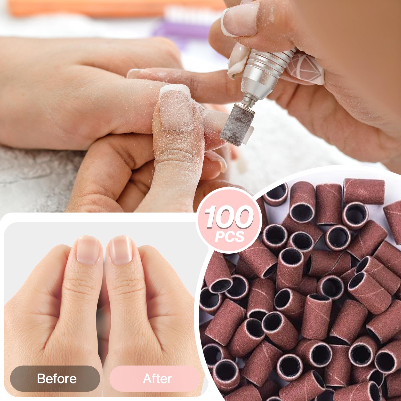 MelodySusie portable, lightweight nail bands kit for salon or home use
