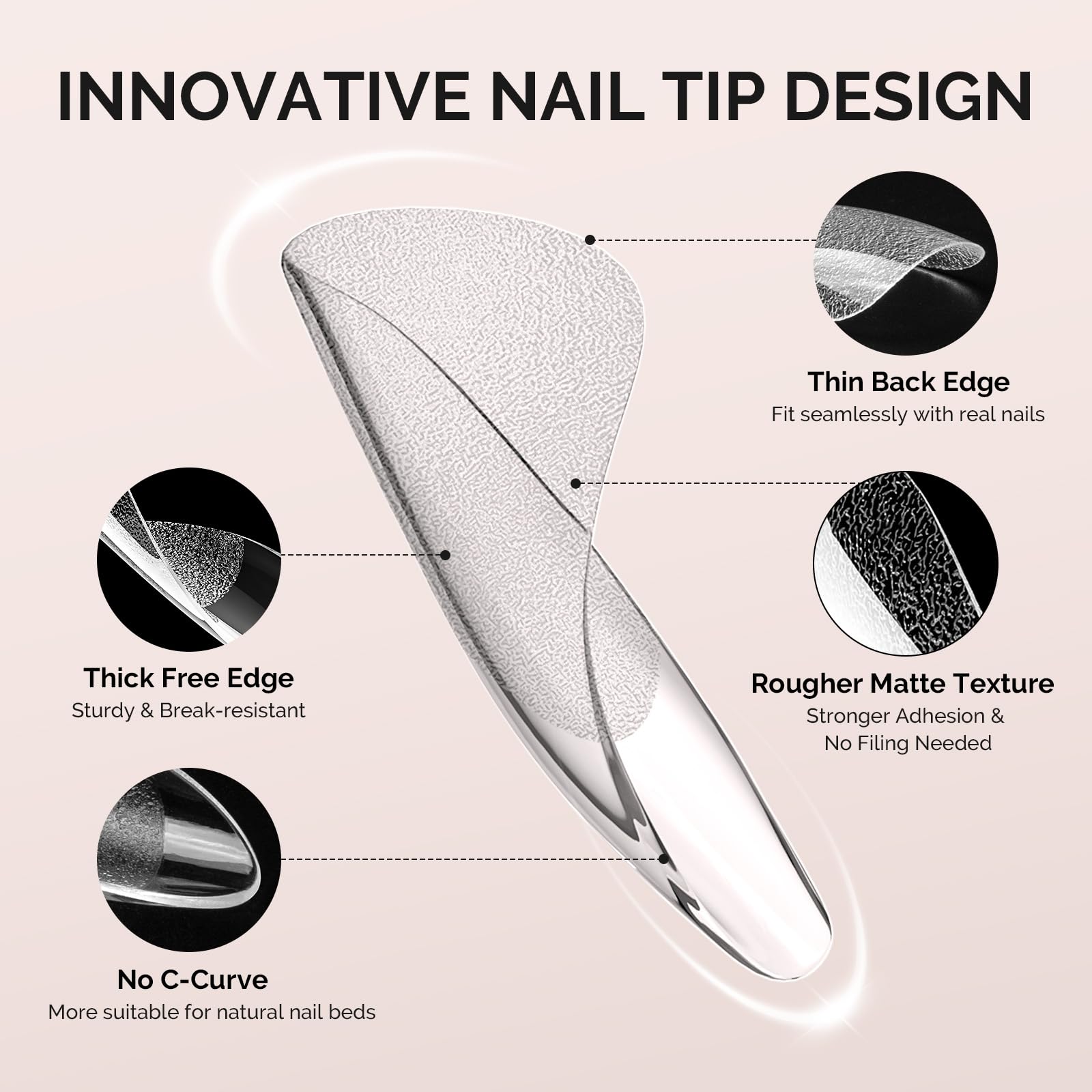 MelodySusie pre-etched, no filing design saves time for quick manicures