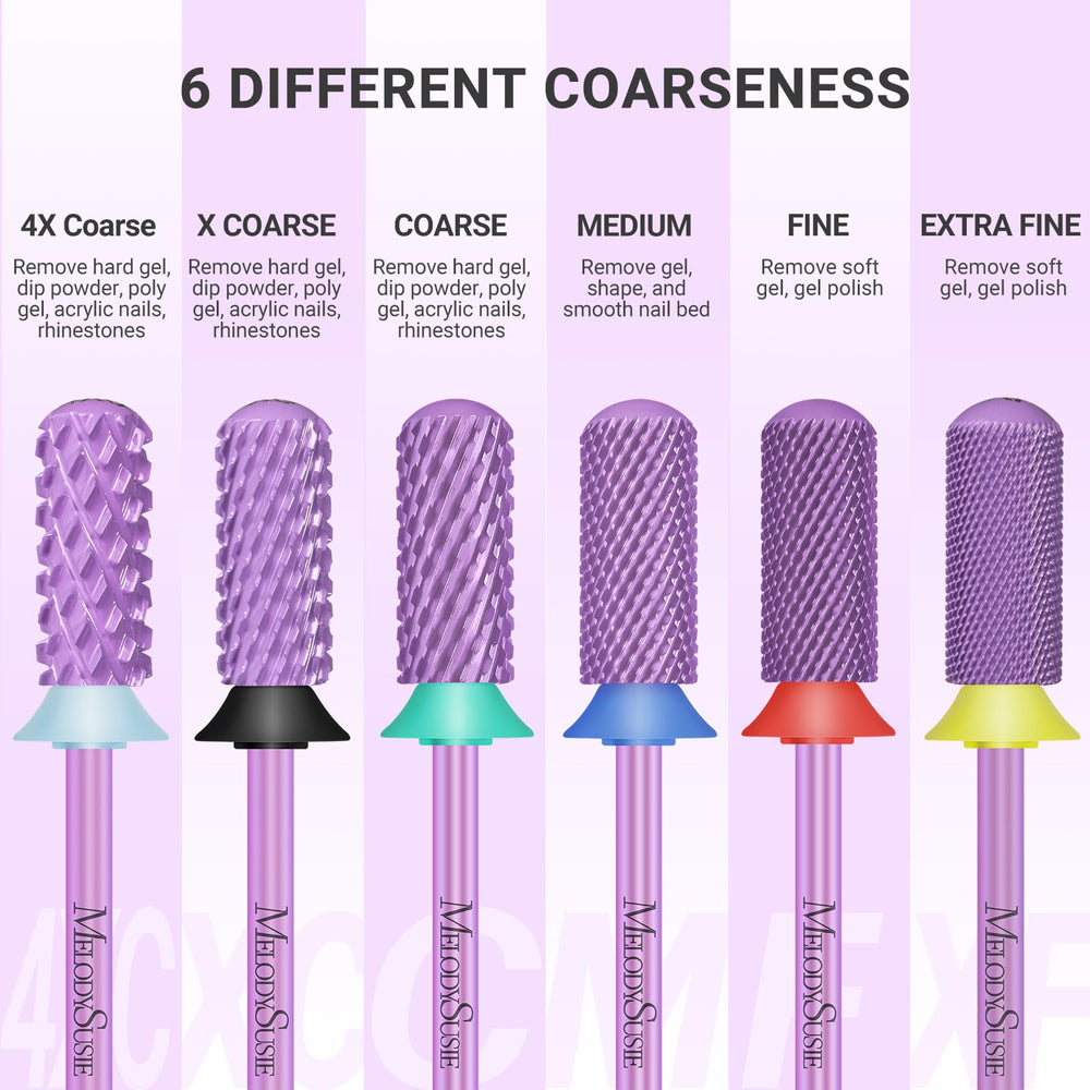MelodySusie purple carbide bit for professional manicure use.