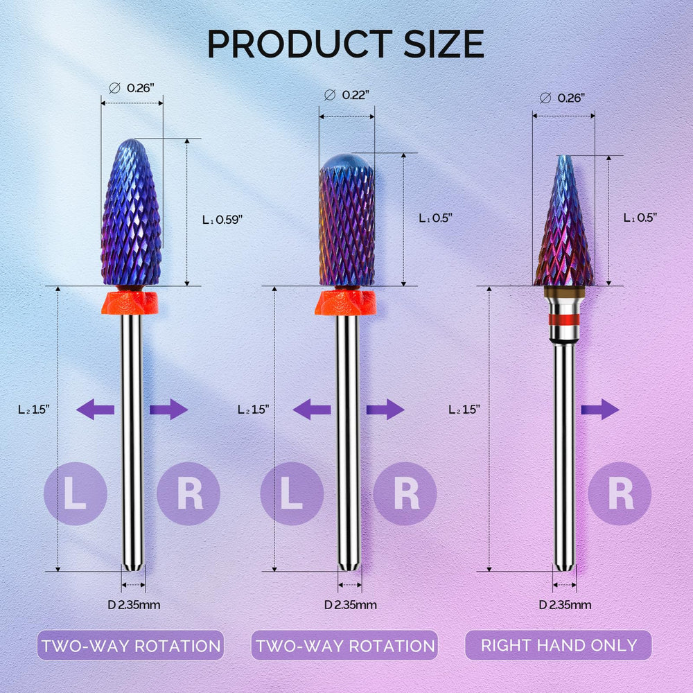 MelodySusie professional nail drill bits set for manicure and pedicure workflows