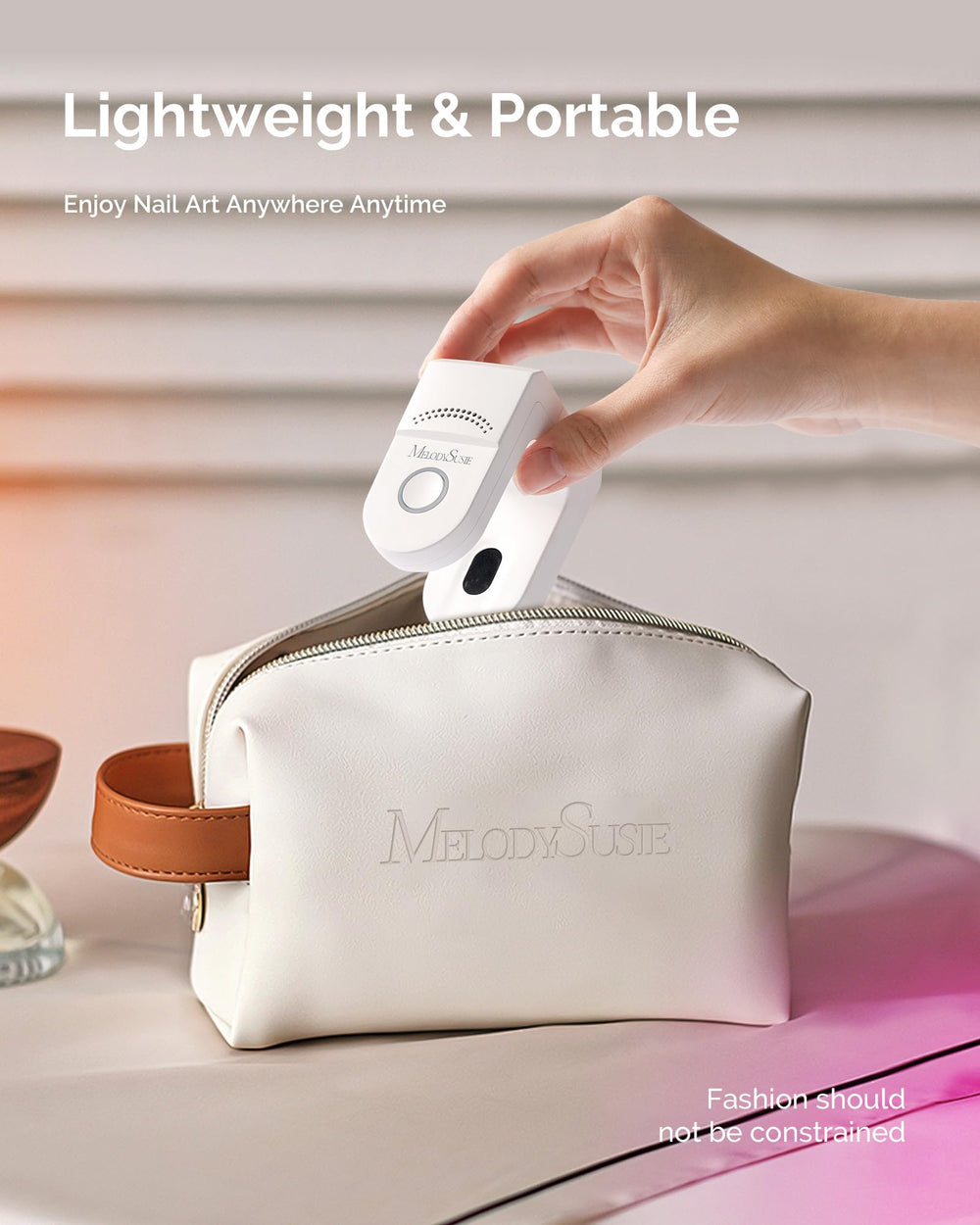 MelodySusie rhinestone glue and liner gel compatible lamp for accessories