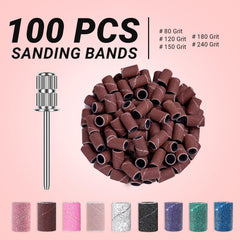 MelodySusie sanding bands compatible with 3 32 inch shanks for versatile nail work