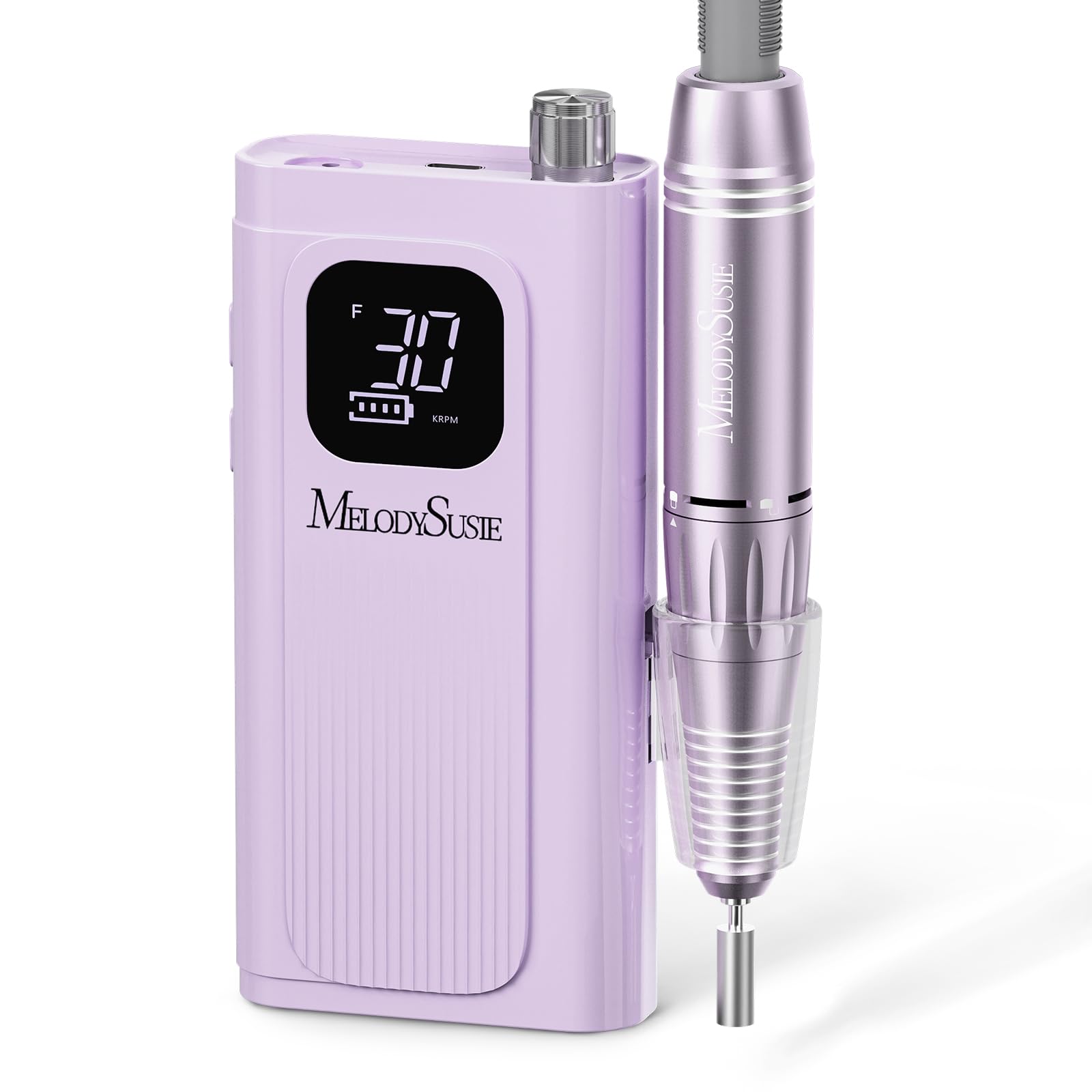 MelodySusie SC300F front view clip-on nail drill for precise shaping at home.