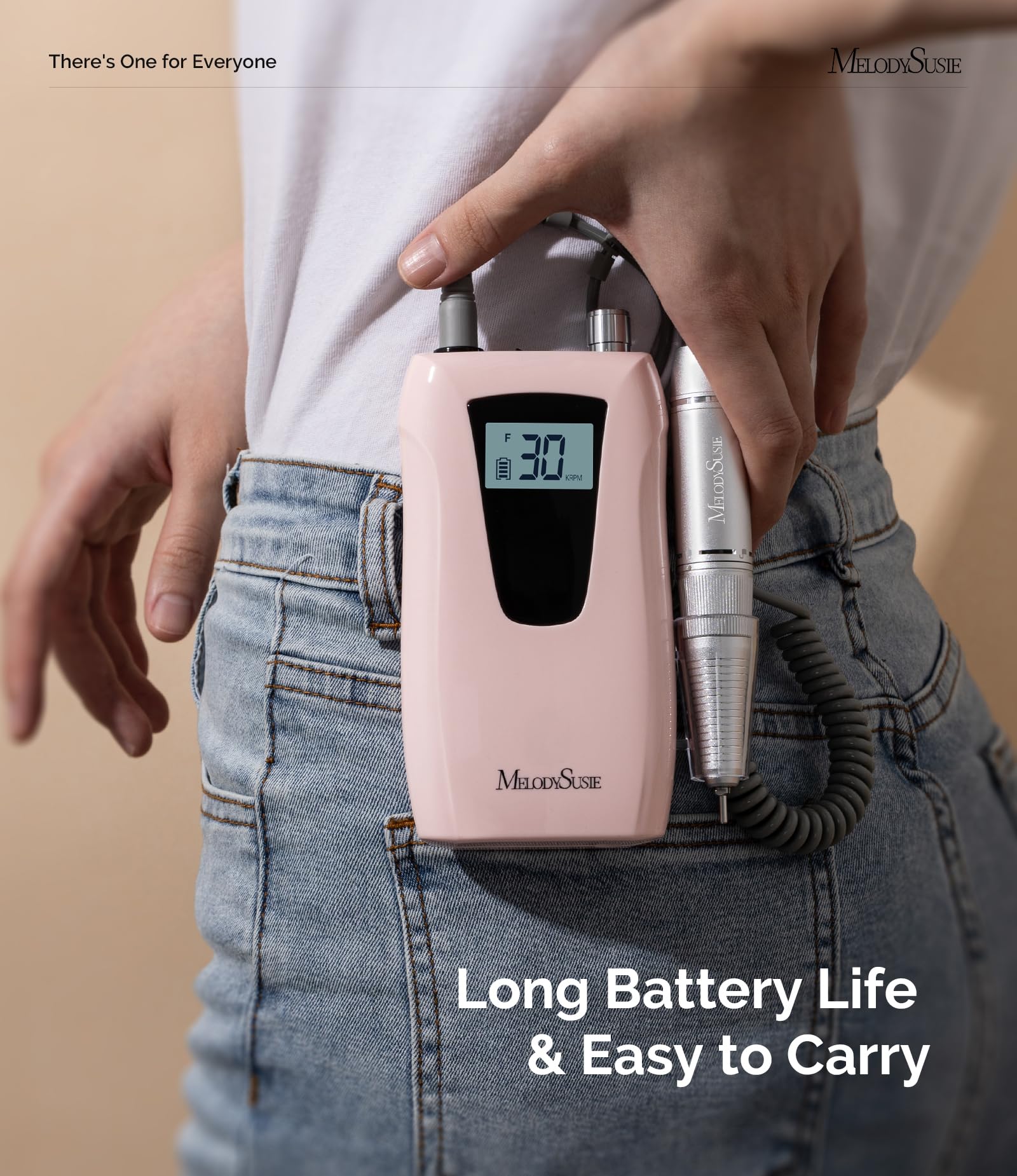 MelodySusie SC320D with LCD display shows RPM and battery status.