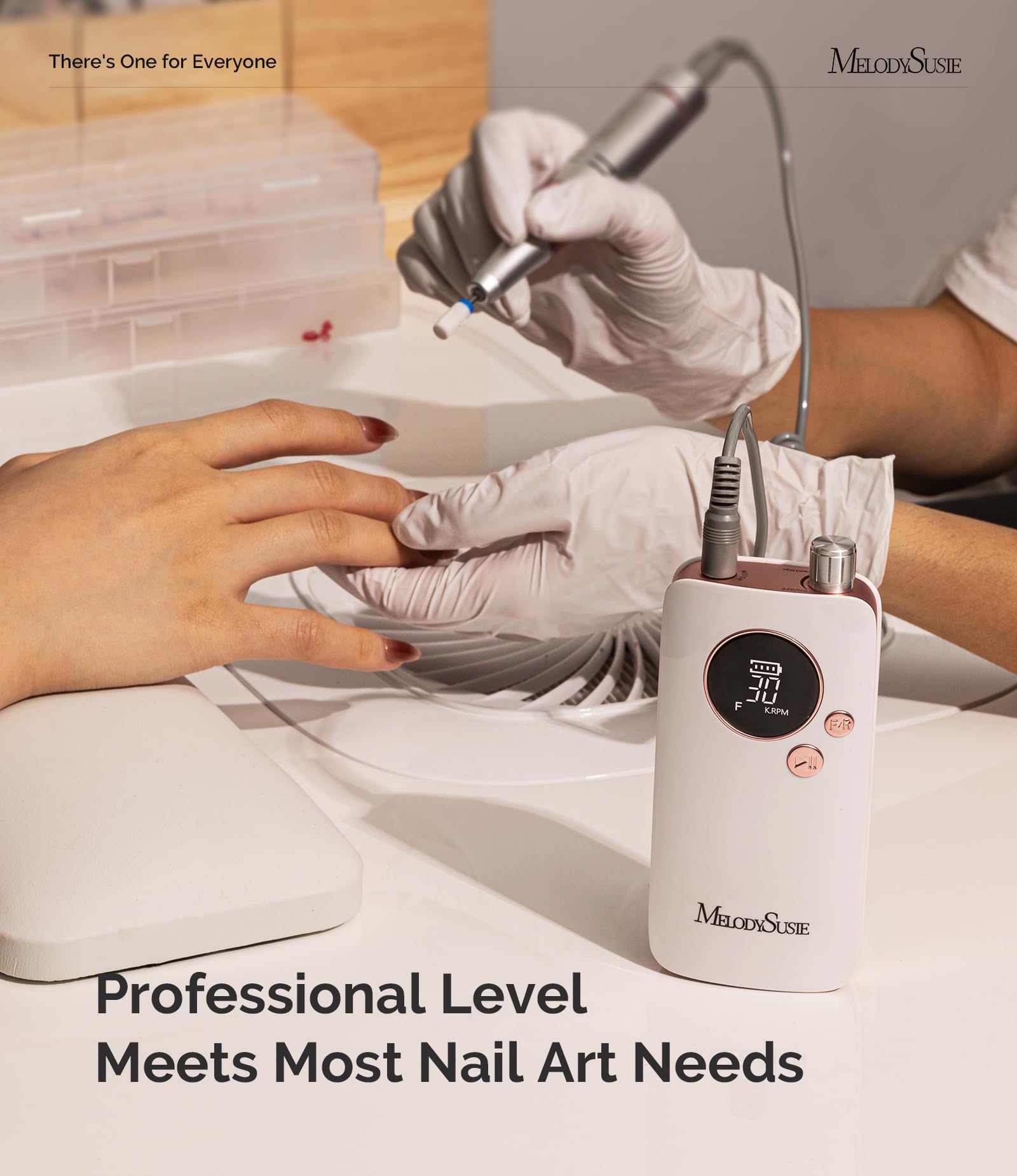 MelodySusie SC320F low heat, low vibration for smoother manicures.