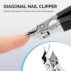 MelodySusie slant-edge toenail clippers for feet and thicker toenails