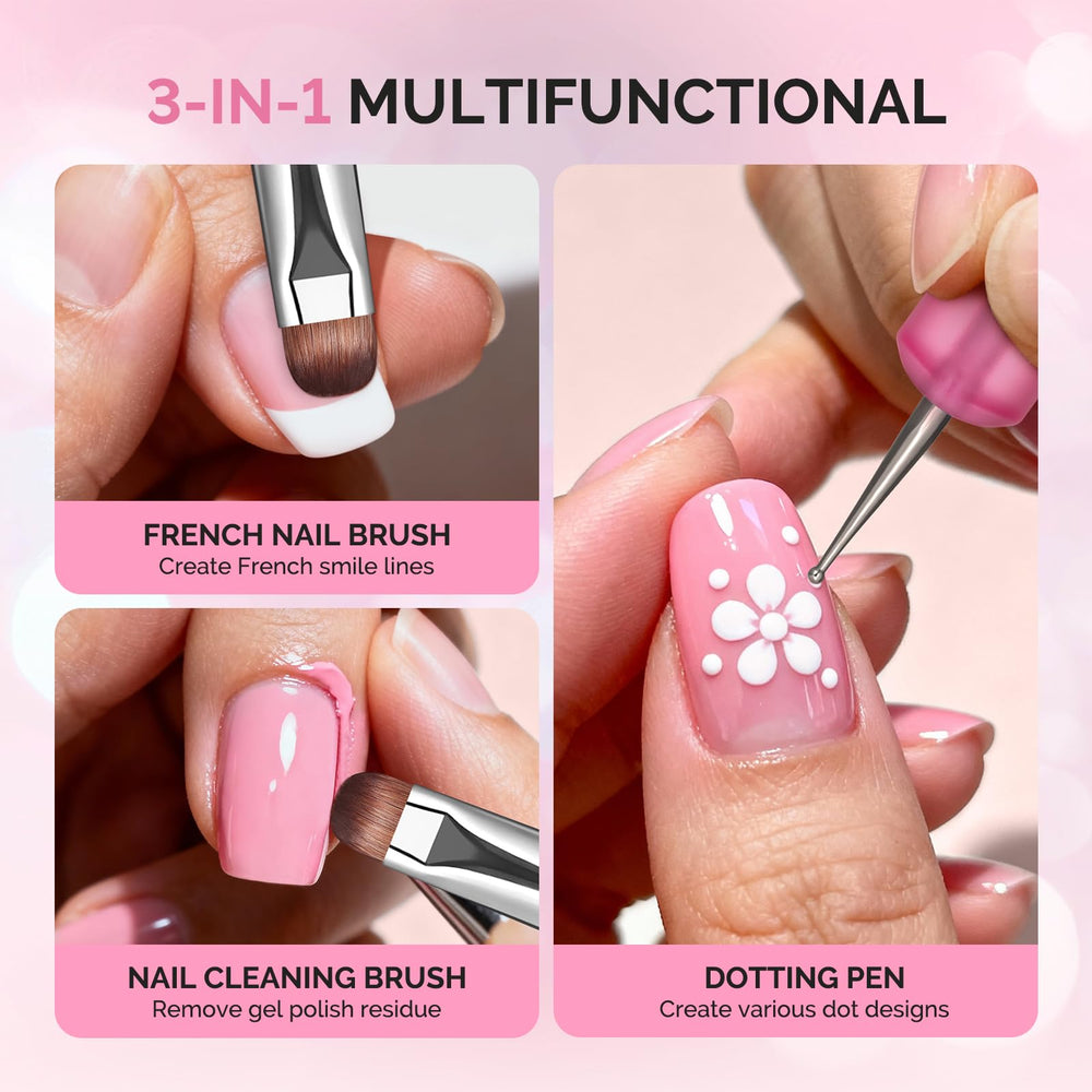 MelodySusie precision brush head defines crisp smile lines.