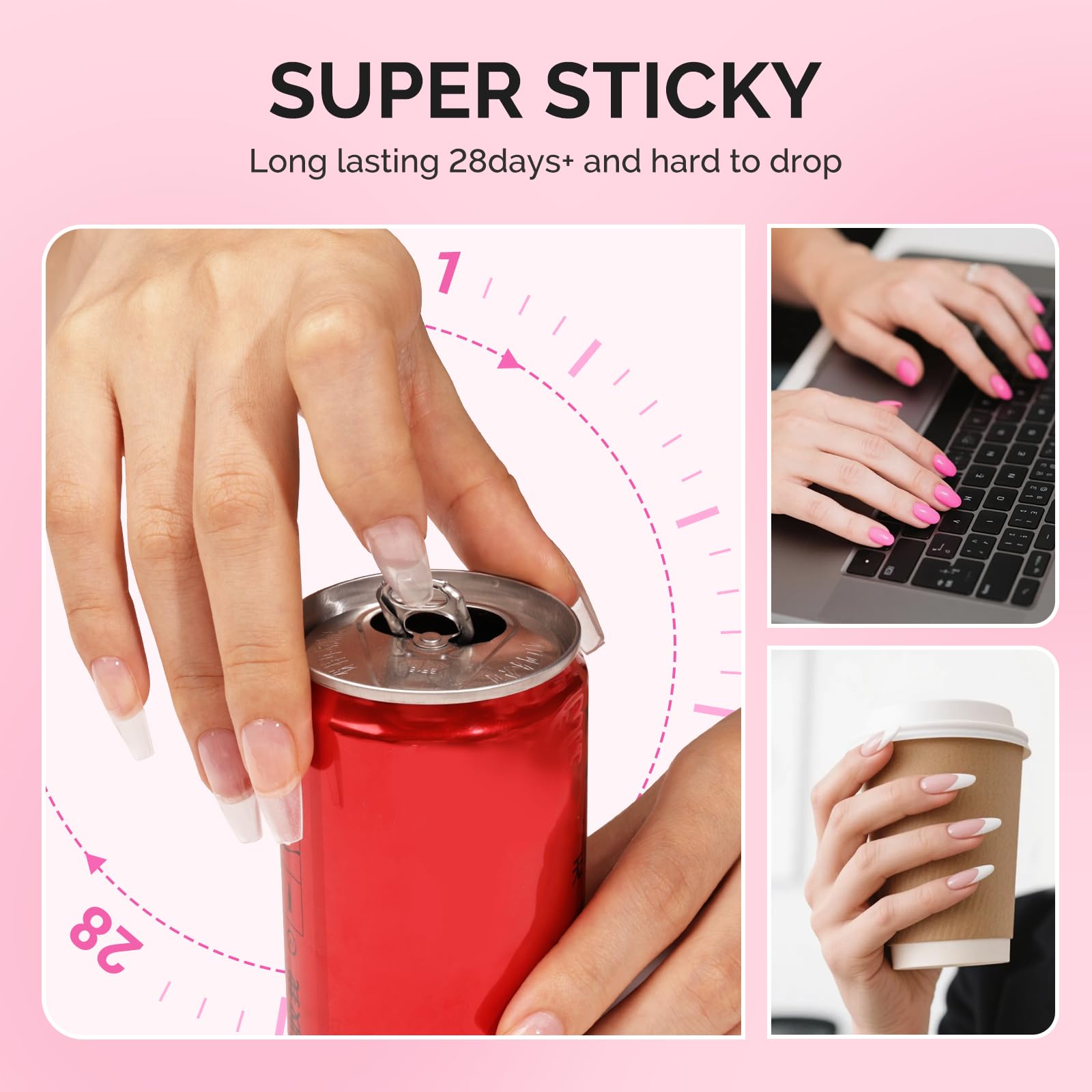MelodySusie solución deslizante para uñas facilita aplicación precisa.