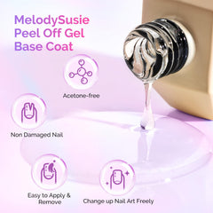 MelodySusie base coat with strong adhesion and glossy finish for color gels.
