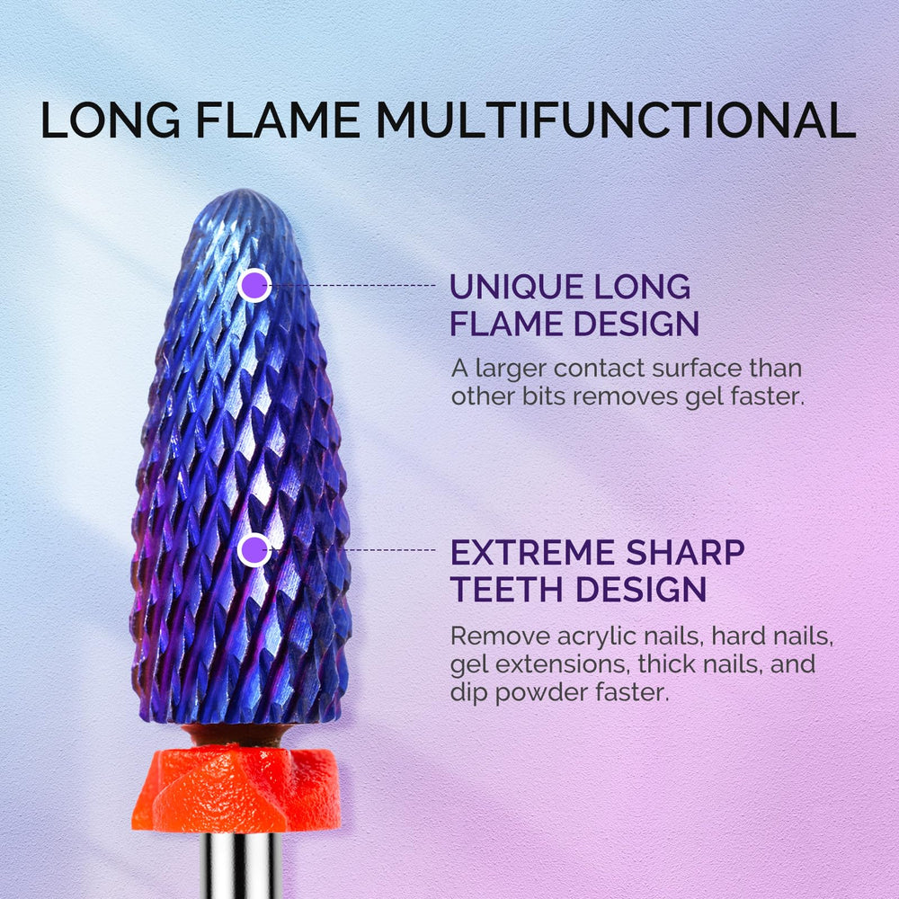 MelodySusie tapered nib cross-cut carbide bit targets back edge precisely